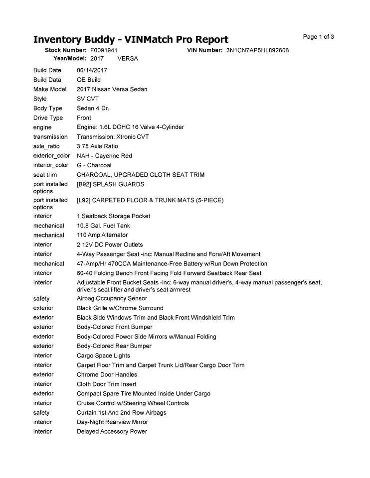 Compresor de aire acondicionado usado se adapta a: Nissan Versa 2017 1,6 L SDN desde 04/01/14 grado B Foto 2 de 4