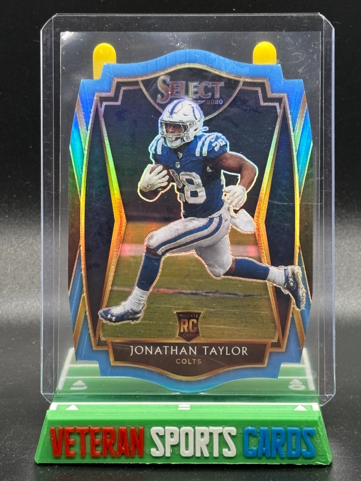 2020 Select Die Cut Light Blue Premier Level Jonathan Taylor Rookie- Colts RC