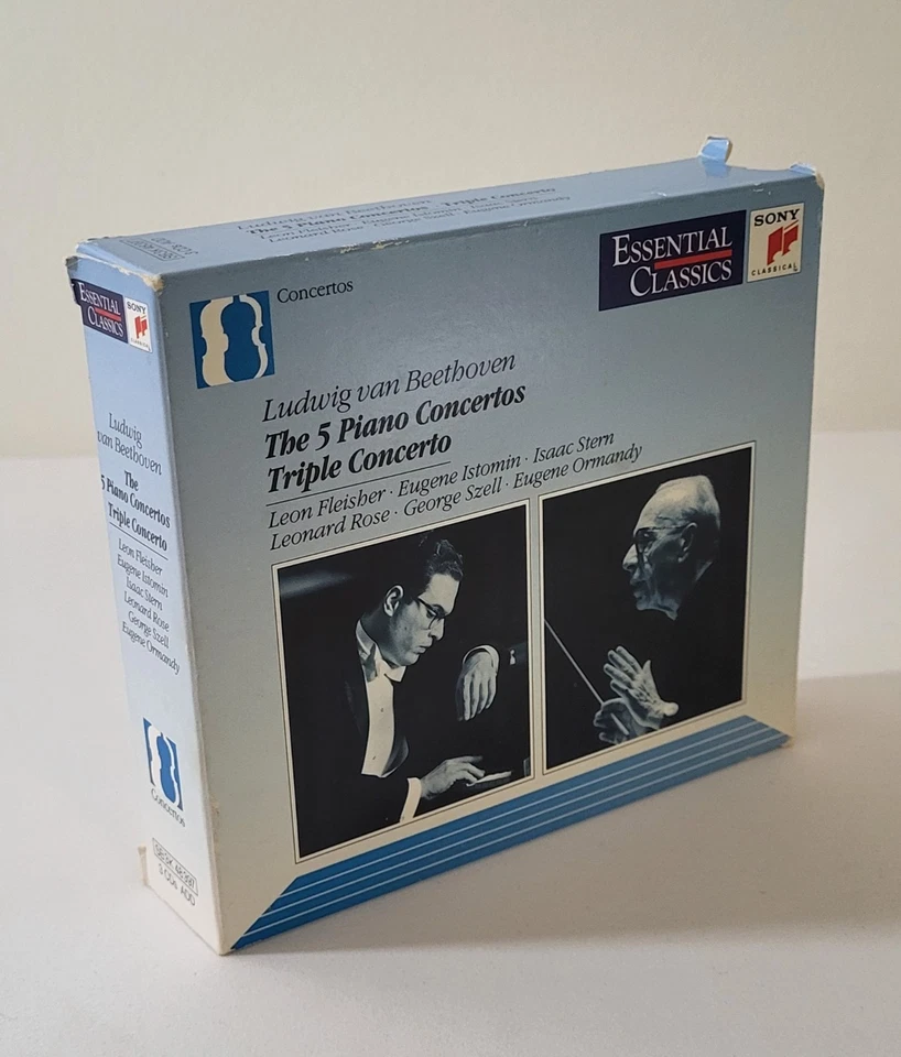 Beethoven The 5 Piano Concertos Triple Concerto CD Box Set Sony SB3K 48397 EX - Image 3 of 4