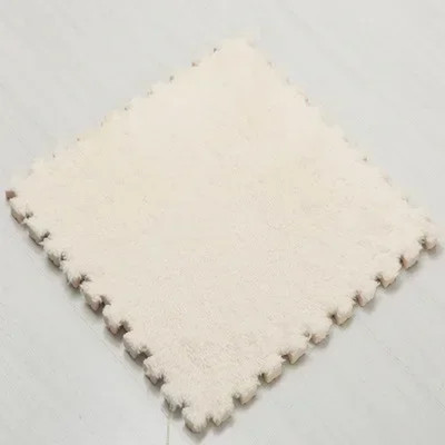 30x30cm Plüsch Spielmatte Kinderteppich Puzzle Bodenmatte Warm & Weich Teppich