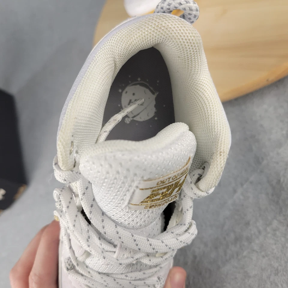 Boy's Under Armour Harper 8 Mid RM JR Molded Baseball Cleats  White Size 12 Kids - Image 4 of 4