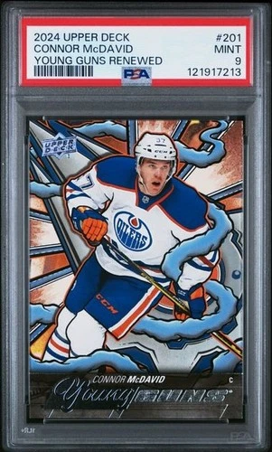 2024-25 UPPER DECK CONNOR MCDAVID YOUNG GUNS RENEWED PSA 9 [13] G12