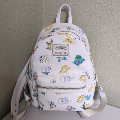 Pokemon Loungefly Mini Backpack Gen 1 All Over Print Pikachu Mew NWT