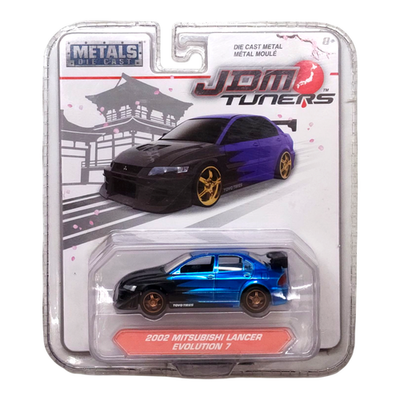 ミニカー 2002 Lancer Evolution VII JADA 2002 Mitsubishi Lancer Evolution 7 VII Blue JDM Tuners 2017