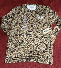 Yeti Duck Desert Camo Sun Shirt New Men’s Long Sleeve Sz L