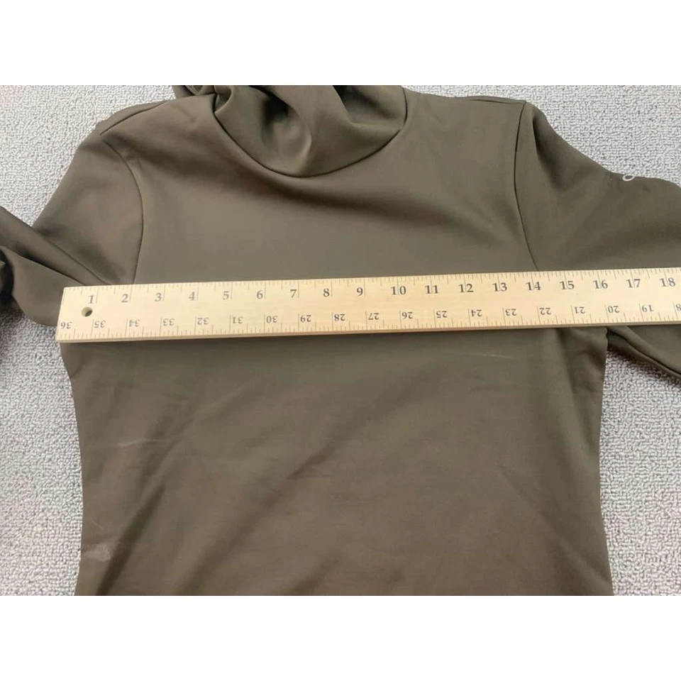 Top de corredor Alo Airlift invierno cálido con capucha marrón medio manga larga W3735R Foto 4 de 4