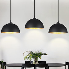 3 Pack Black Pendant Lights Kitchen Island Modern Hanging Ceiling Light Fixture