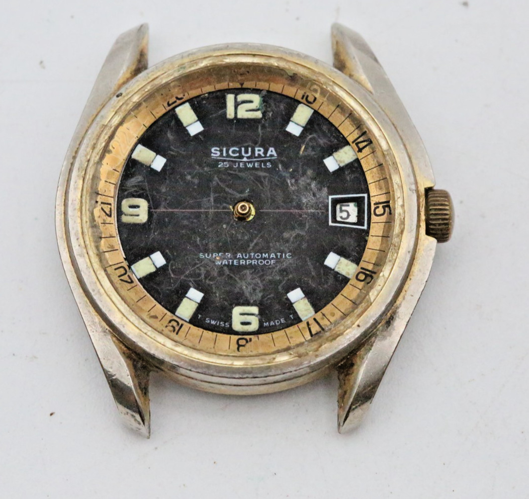 Vintage Breitling Automatic # Wristwatch ) Gent's Jewels ( 25 Part SICURA - vintagewatches.pk