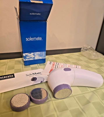 HoMedics Body Basics SoleMates Portable Pedicure Kit-NIB-Complete-Battery Oper.