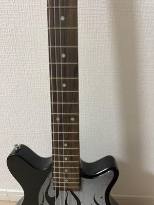 Electric Guitar First Act ME1980 Fire Pattern Black Operation