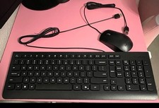 Lenovo Office Keyboard and Mouse Combo USB Wired Black