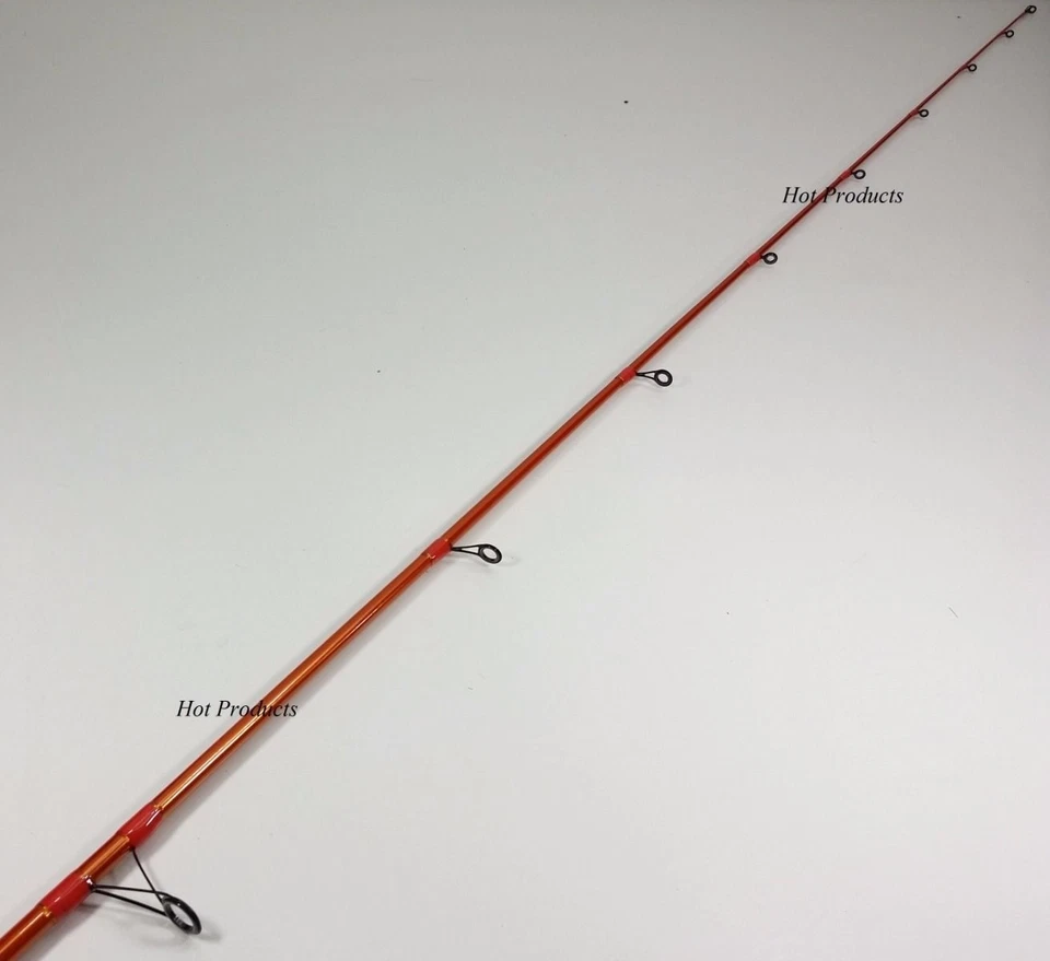 QTY 2- 7' MEDIUM SPINNING Carrot Stix ALPHA ORANGE BASS Fishing Rod CWA701M-M-S - Image 3 of 4