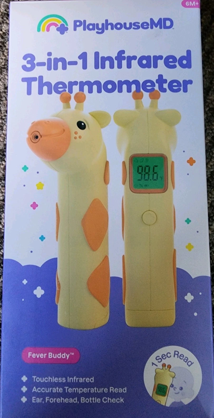 3-in-1 Digital Infrared No-Touch Forehead & Ear Thermometer for Kids & Infants
Opens in a new window