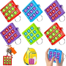 16 PCS Tic Tac Toe Game Christmas Party Favors Goodie Bags Multicolored 