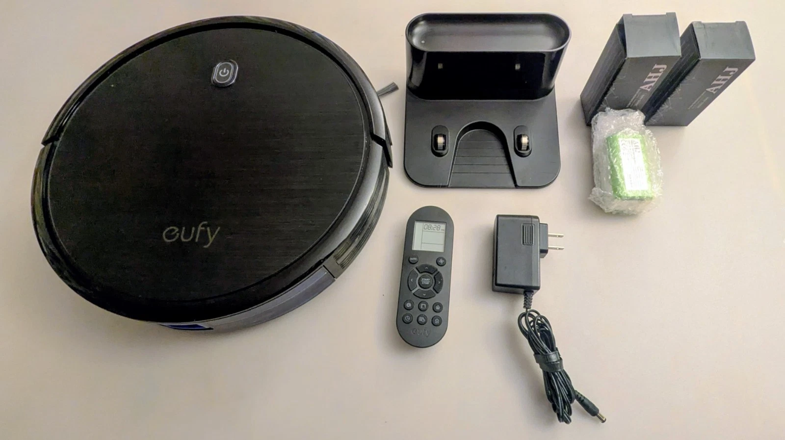 Eufy RoboVac 11S Cordless Robot Vacuum w/ Charging Dock, 2 New Batteries. Used