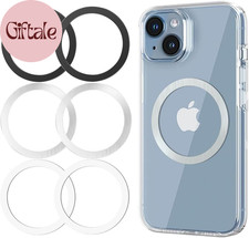 Metal Rings 6Pcs,Ultra-Thin 0.4Mm For Magsafe Sticker/Magnetic Adapter/Phone Cas