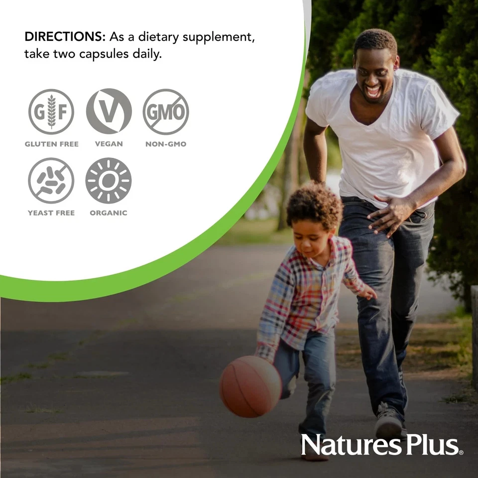 Vitamina B12-1000 mcg orgánica certificada por jardín Natures Plus Source of Life met... Foto 2 de 4