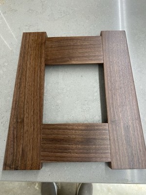 6x6 Tile Frame Walnut Mission Style