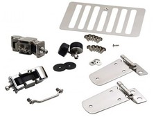 Haubenscharniere Haubenscharnier Scharnier Edelstahl Jeep Wrangler TJ Bj. 98-06