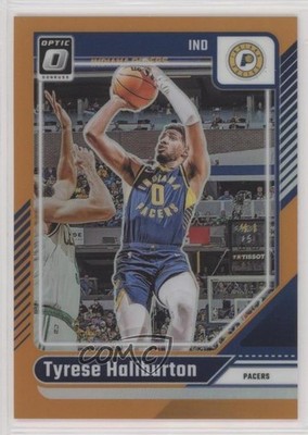 2024-25 Panini Donruss Optic Orange Prizm 118/175 Tyrese Haliburton #215 0jr6