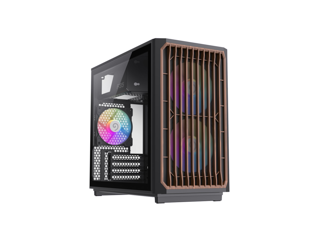 Игровой ПК GAMEMAX F35 BW Black USB30 Type C Micro-ATX с закаленным стеклом 2059000₽
