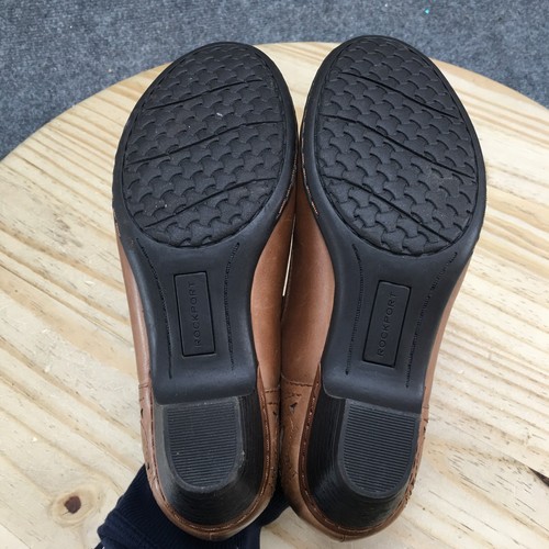 Rockport Cobb Hill Shoes Womens 6M Abbott Ankle Strap Brown Leather Block CG8442 - Picture 11 of 18