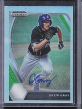 2021 Panini Prizm Draft Picks #PDP93 Drew Gray Base Autographs Silver Prizm