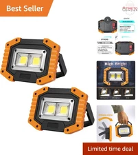 LED Work Light Rechargeable 30W 1500LM Portable Flood Lights with Magnetic Base