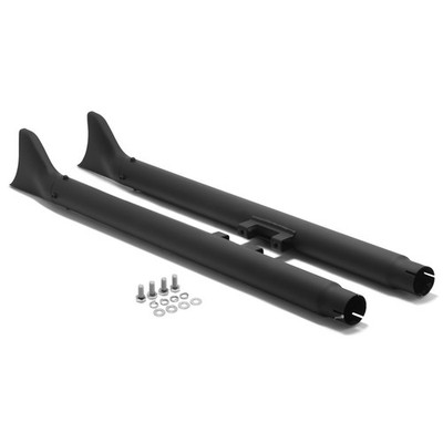 36'' Fishtail Pipes Slip on Mufflers Exhausts For Harley Softail 07-17 Blackline