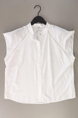   Lanidor Kurzarmbluse Regular Bluse für Damen Gr. 38, M weiß aus Viskose  