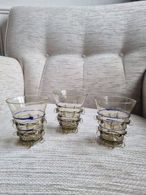 Studioglas Tasse Becher J.E.F Novy Bor? Berkemeyer Vintage mundgeblasen