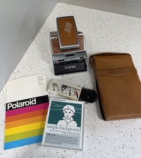 Polaroid SX-70 Model Folding Instant Land Camera With Accessories And Case WORKS