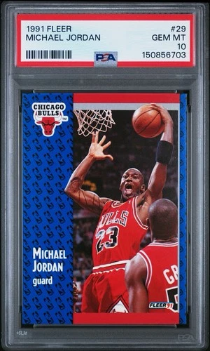 Michael Jordan 1991 FLEER #29 PSA 10 Gem Mint. Just Graded