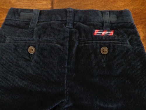 CHAPS brand boy's sz 4 navy blue NWT cotton pants w/adjustable waist - Picture 6 of 7