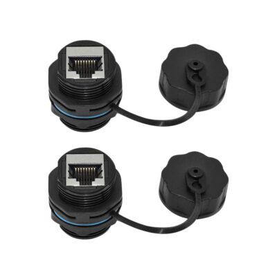Rj45 Panel Mount Waterproof Connector Ip68 Cable Connector Female To Female With