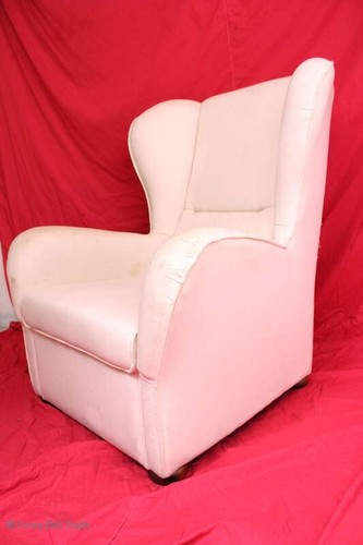 Wunderschöner Ohrensessel Kaminsessel Sessel Lesesessel Weiß Polstersessel Ferns - Bild 7 von 24