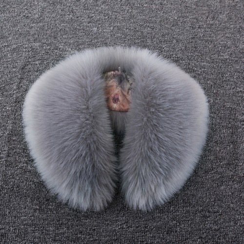 Faux Fur Collar Scarf Trim Winter Warm Furry Plush Retro Fake Collar Fashion - Picture 5 of 14