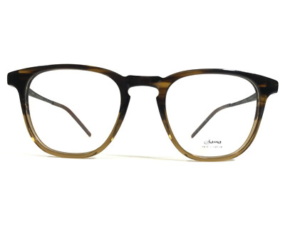 Sama Eyeglasses Frames COMBUSTION 6 BRN GRAD Horn Square Horn Rim 49-21-143