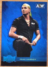 2022 UPPER DECK AEW METAL UNIVERSE ISIAH KASSIDY BLUE PARALLEL