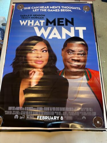 What Men Want - poster originale film DS 27x40 D/S 2019 TARAJI P. HENSON FINAL - Foto 1 di 1