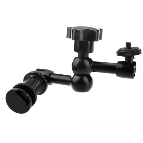 2PCS 11 Inch Size Articulating Arm for Monitor LED Lights Camera (Black) - 第 6/11 張圖片