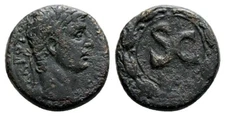 Roman Provincial Bronze As Coin - Antioch Seleucis and Pieria 14-37 AD Tiberius