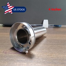 Universal Adjustable 4 Stainless Round Exhaust Muffler Tip Removable Silencer