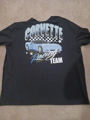 GM Chevrolet Corvette Size 2X New Without Tags. Racing Team On The Back .