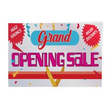 Decal Stickers Grand Opening Sale Major Discounts Vinyl Store Sign Label