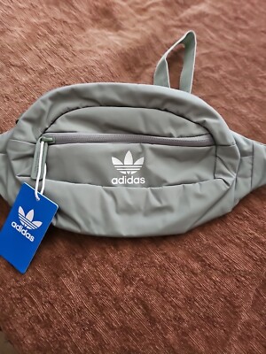Adidas Originals National Waist Pack New Silver Green/white