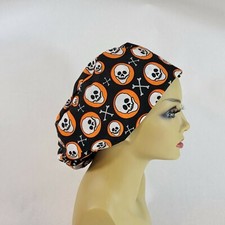 Halloween Women Scrub Hat Surgical Cap Scrub Hat Nurses Hat Medical USA Made