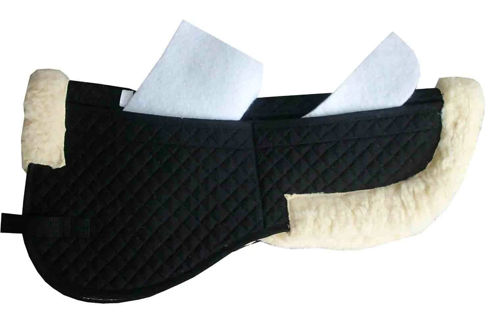 MARKENLOS Korrektur Pad HorseGuard Sattelkissen Gr. Pony mit 4 Taschen 12 Filzpads