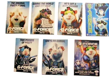 2009 WALT DISNEY G-FORCE MOVIE & VIDEO GAME PROMO CARD SET OF 7 - Excellent