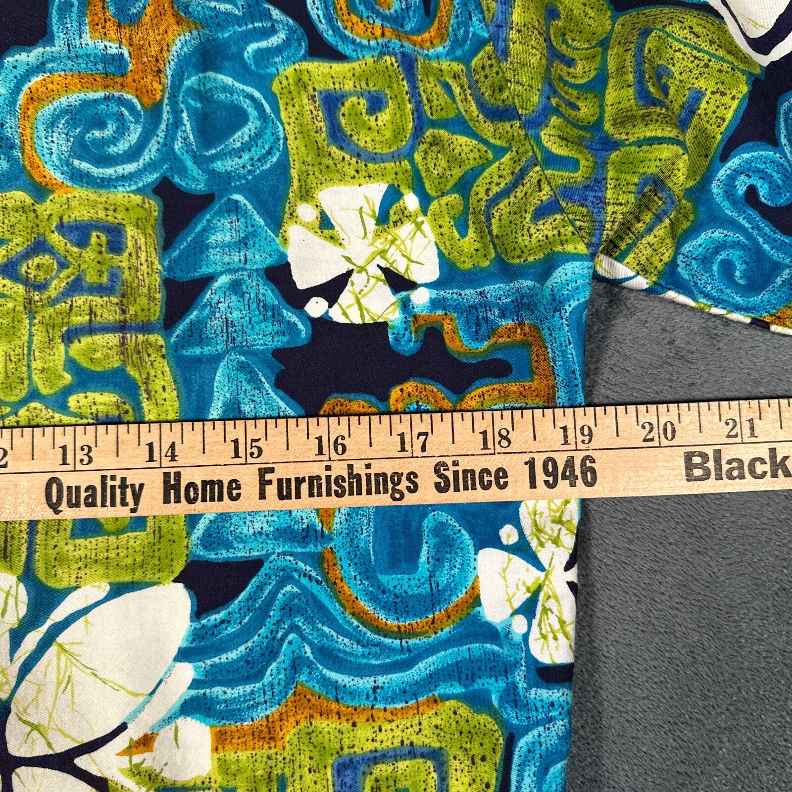 Vintage Barefoot in Paradise Hawaiian Shirt Size Small Blue Green Floral 70s